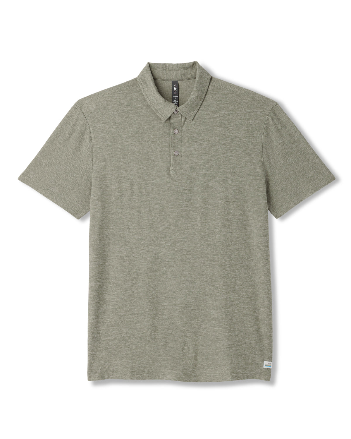 Strato Tech Polo Men's Agave Green Heather Polo - Vuori