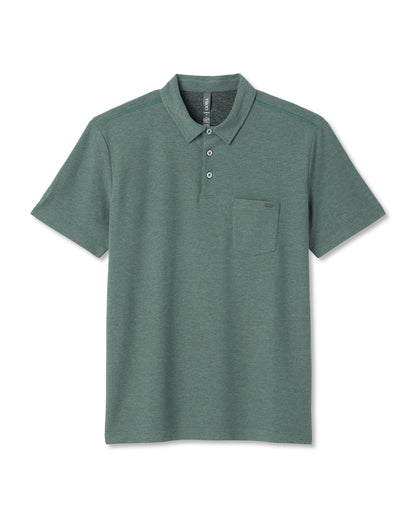 Ace Polo Men's Agate Green Performance Polo Shirt - Vuori
