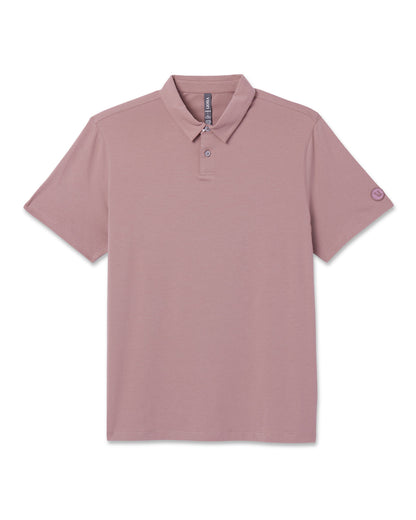 Short Sleeve Feather Polo Zion Rose - Vuori