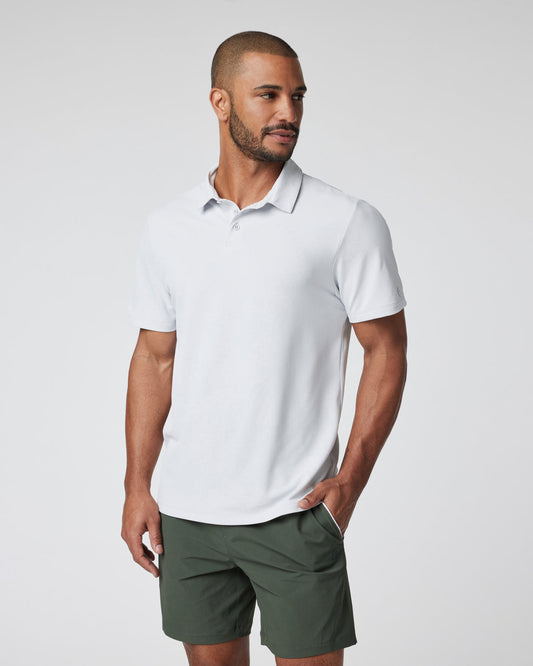 Gamepoint Polo Men's Frost Grey Tennis Polo - Vuori