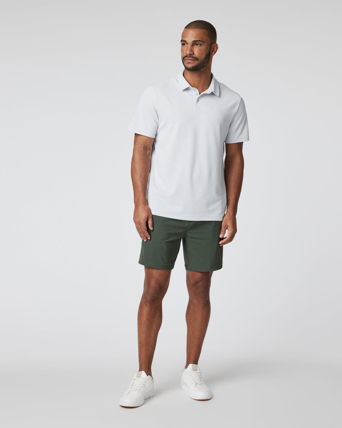 Gamepoint Polo Men's Frost Grey Tennis Polo - Vuori