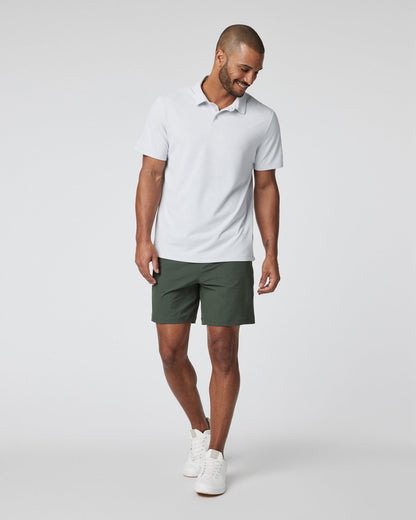Gamepoint Polo Men's Frost Grey Tennis Polo - Vuori