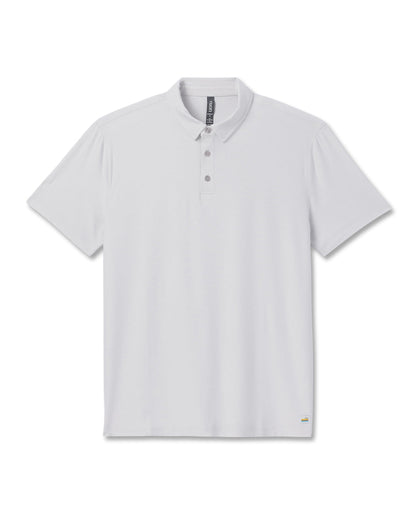Strato Tech Polo Men's Frost Grey Heather Polo - Vuori