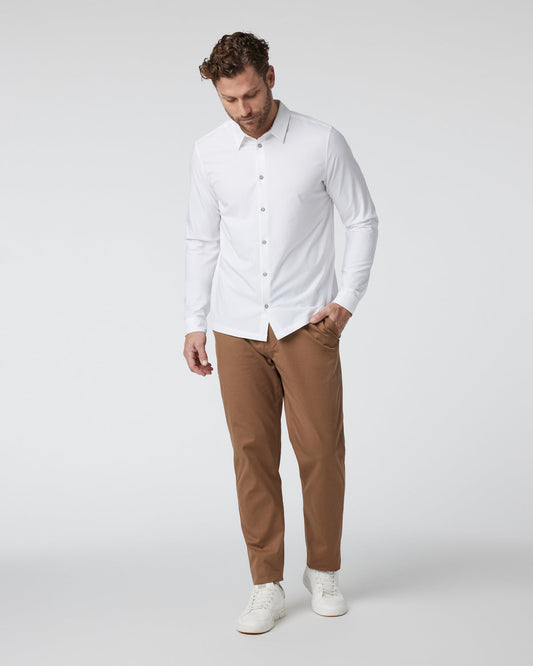 Long Sleeve Manhattan Button Down Men's White Shirt - Vuori