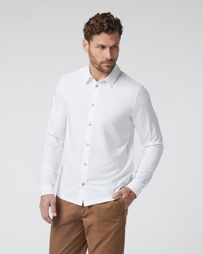 Long Sleeve Manhattan Button Down Men's White Shirt - Vuori