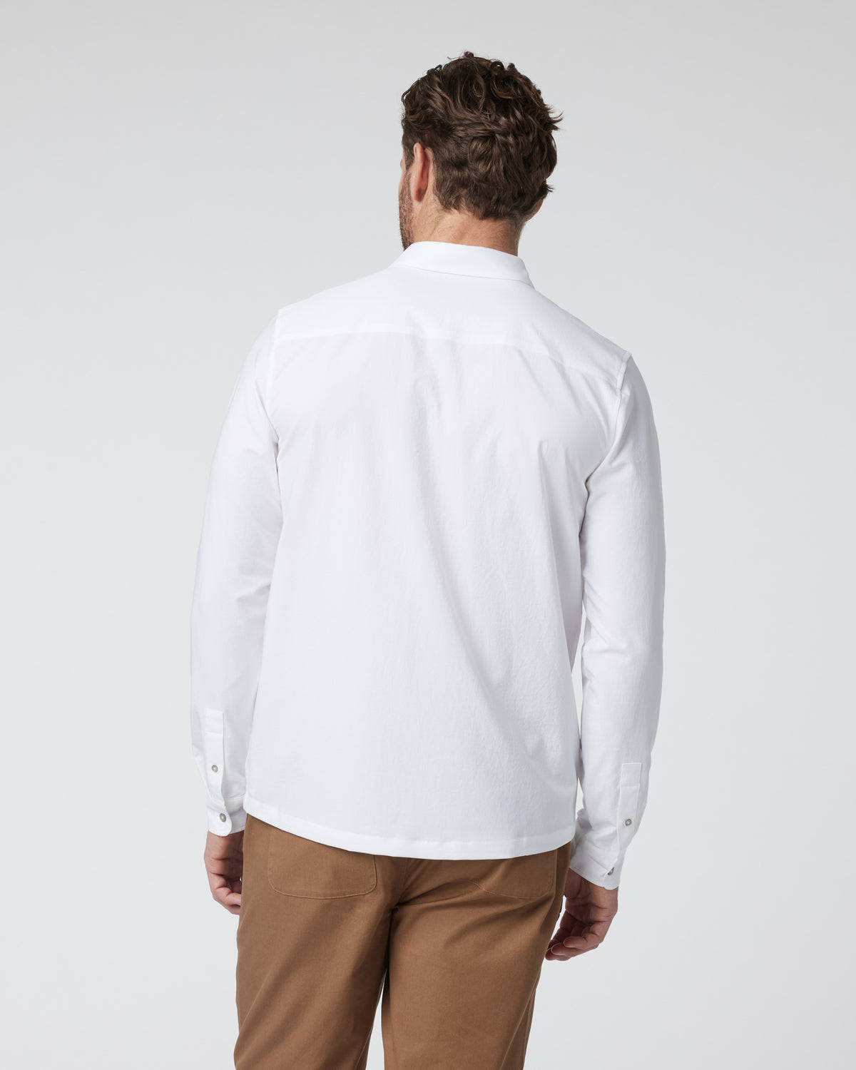 Long Sleeve Manhattan Button Down Men's White Shirt - Vuori