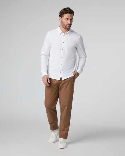 Long Sleeve Manhattan Button Down Men's White Shirt - Vuori