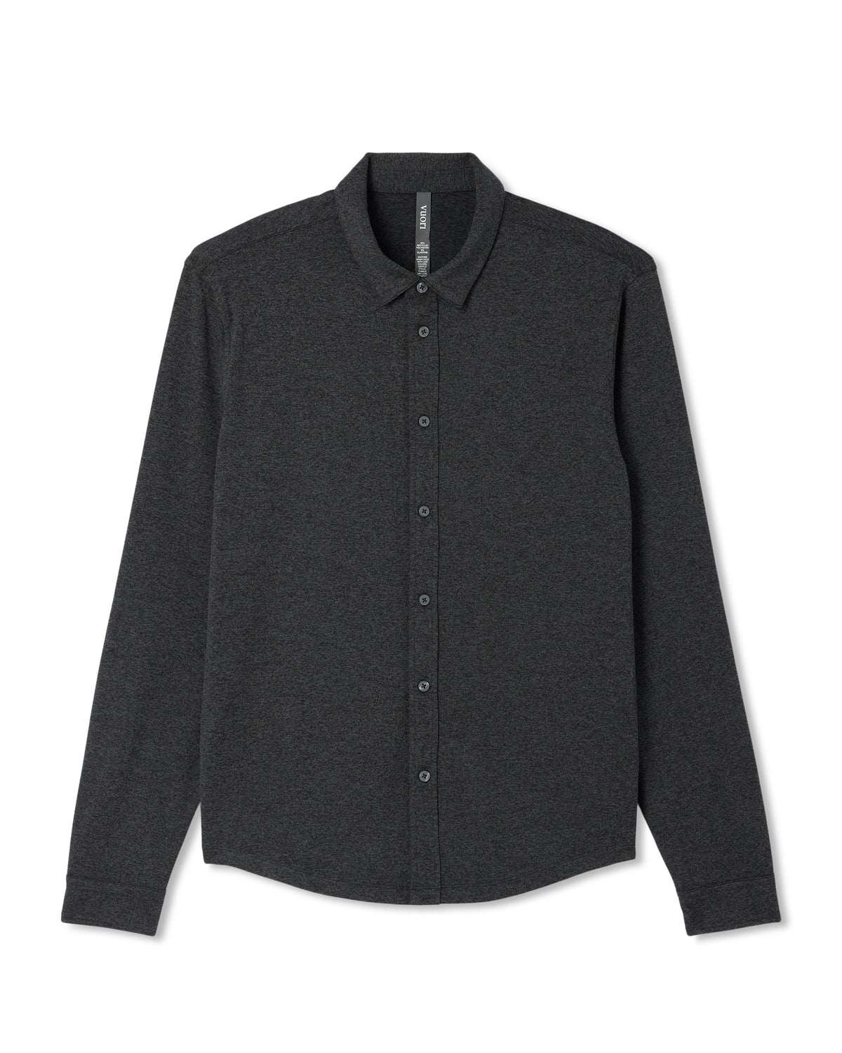 Men's Long Sleeve Ponto Button Down Charcoal Heather - Vuori