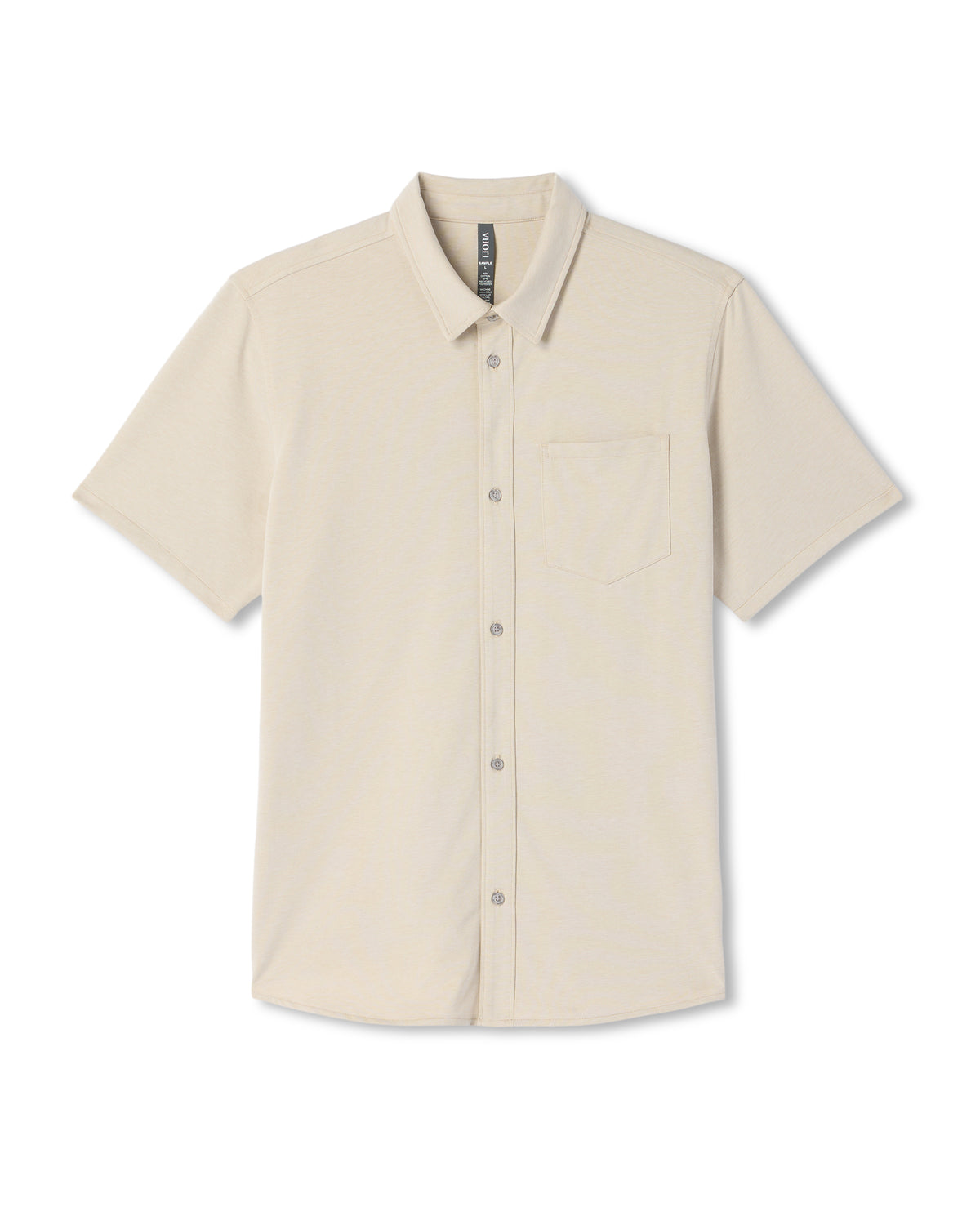 Short Sleeve Knit Oxford Button Down - Classic Fit Trench - Vuori