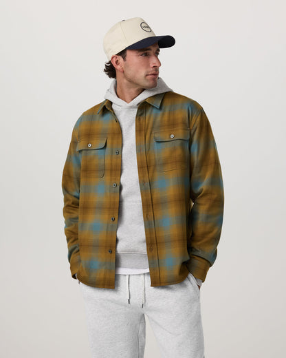 Long Sleeve Flannel Button Down Men's Bluegrass Shirt - Vuori