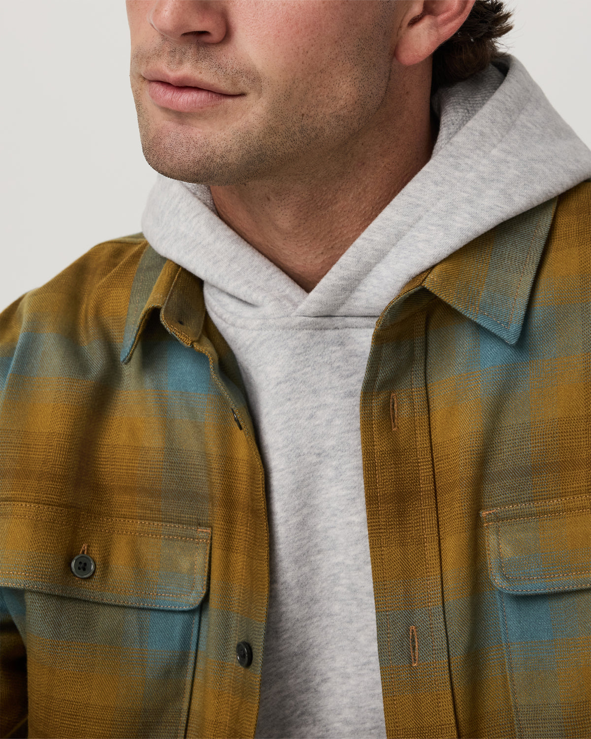 Long Sleeve Flannel Button Down Men's Bluegrass Shirt - Vuori