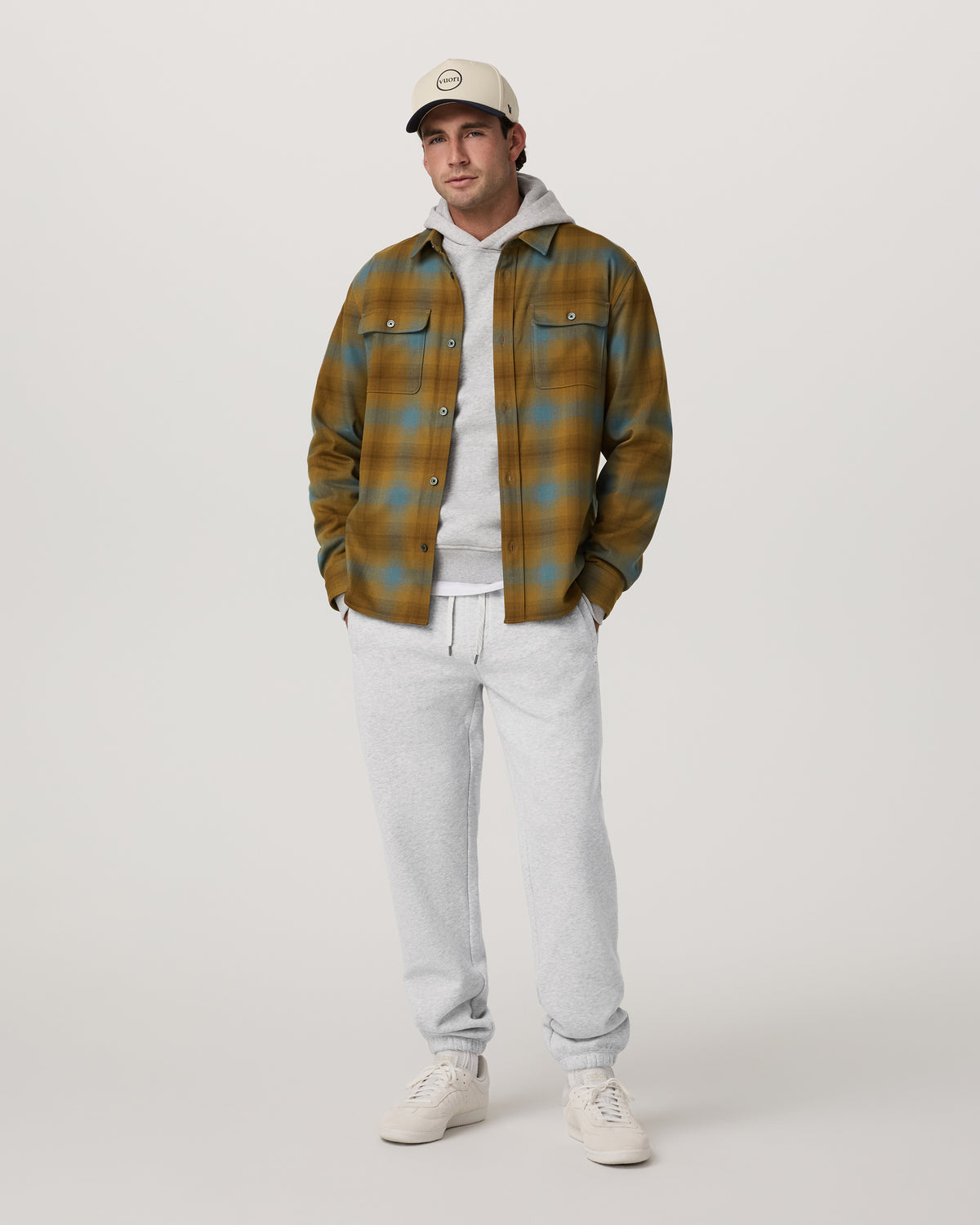 Long Sleeve Flannel Button Down Men's Bluegrass Shirt - Vuori