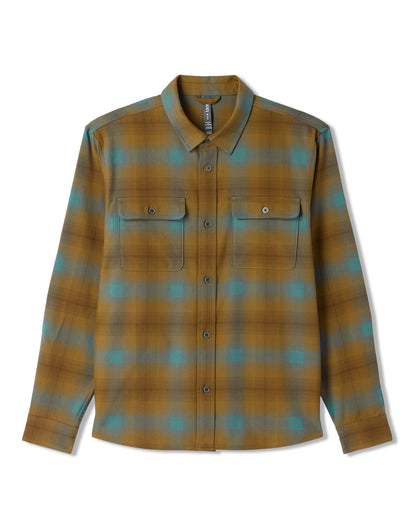 Long Sleeve Flannel Button Down Men's Bluegrass Shirt - Vuori