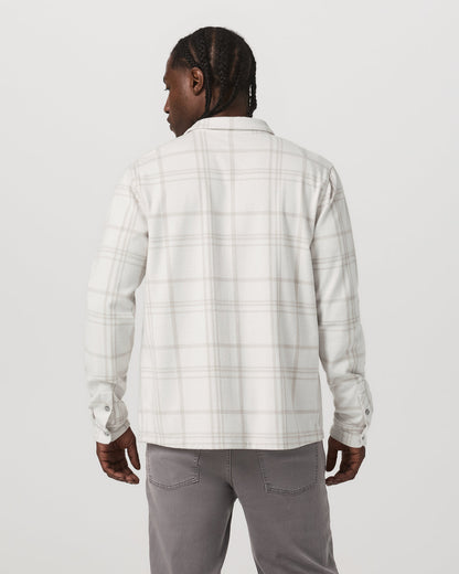 Seaview Plaid Button Down Shirt Men's Dove Shirt - Vuori