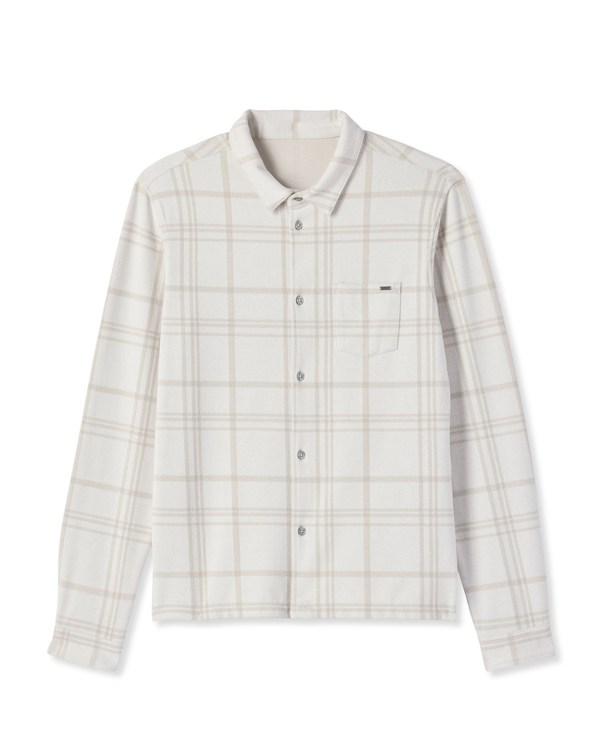 Seaview Plaid Button Down Shirt Men's Dove Shirt - Vuori