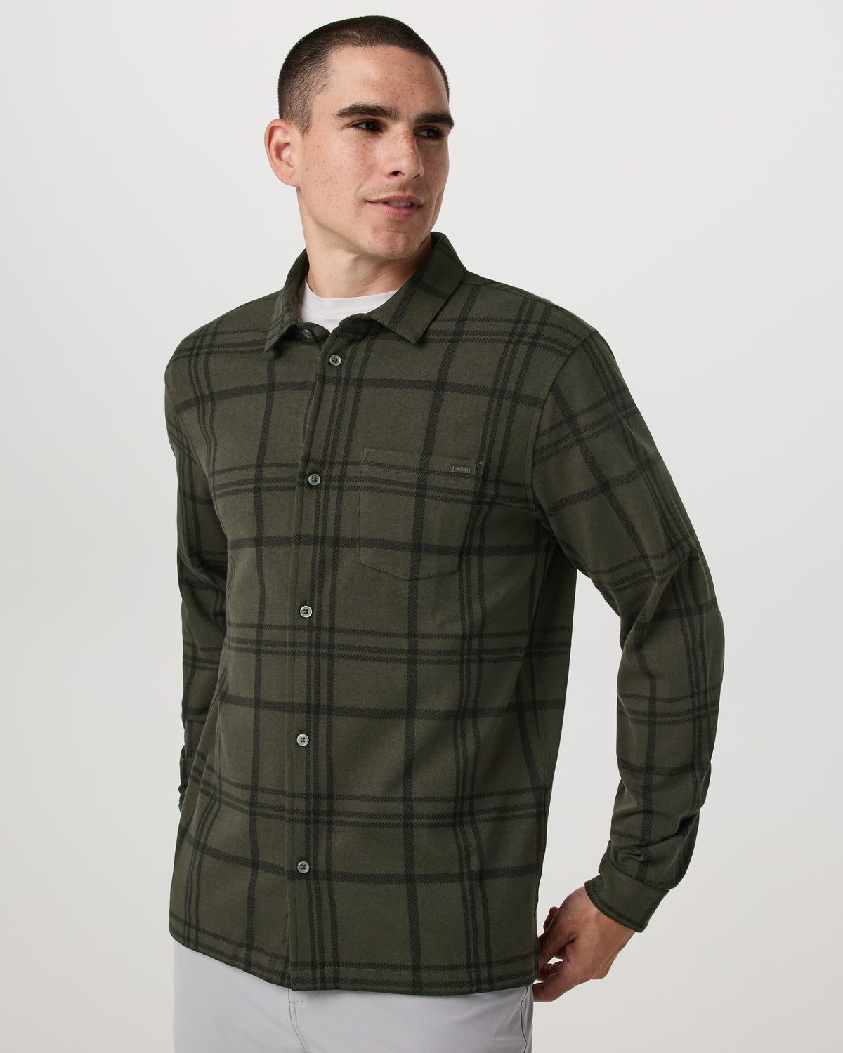 Seaview Plaid Button Down Shirt Dark Oregano Shirt - Vuori