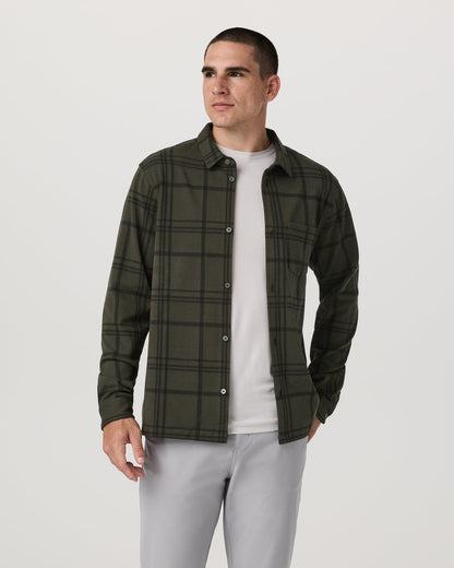 Seaview Plaid Button Down Shirt Dark Oregano Shirt - Vuori