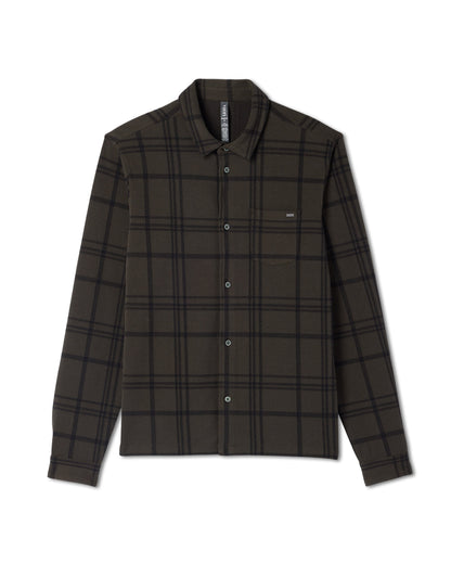 Seaview Plaid Button Down Shirt Dark Oregano Shirt - Vuori