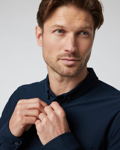Long Sleeve Ace Button-Down Ink - Vuori