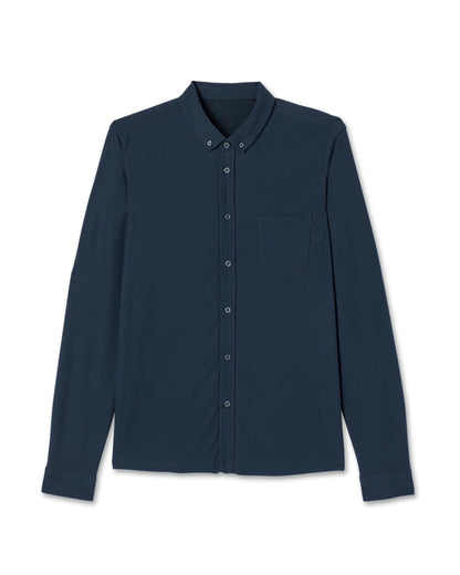 Long Sleeve Ace Button-Down Ink - Vuori
