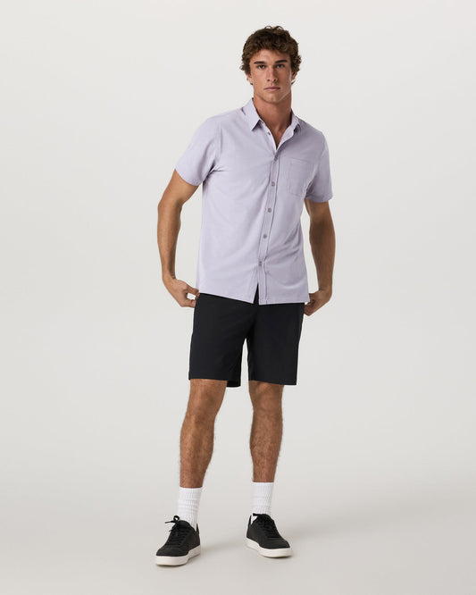 Short Sleeve Bridge Button Down Men's Cinder Shirt - Vuori
