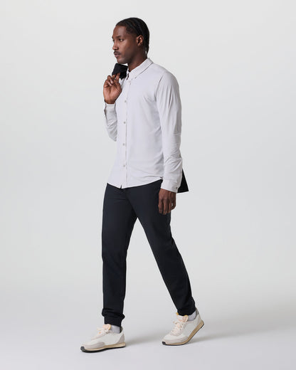 Long Sleeve TravelLite Button Down Frost Grey - Vuori