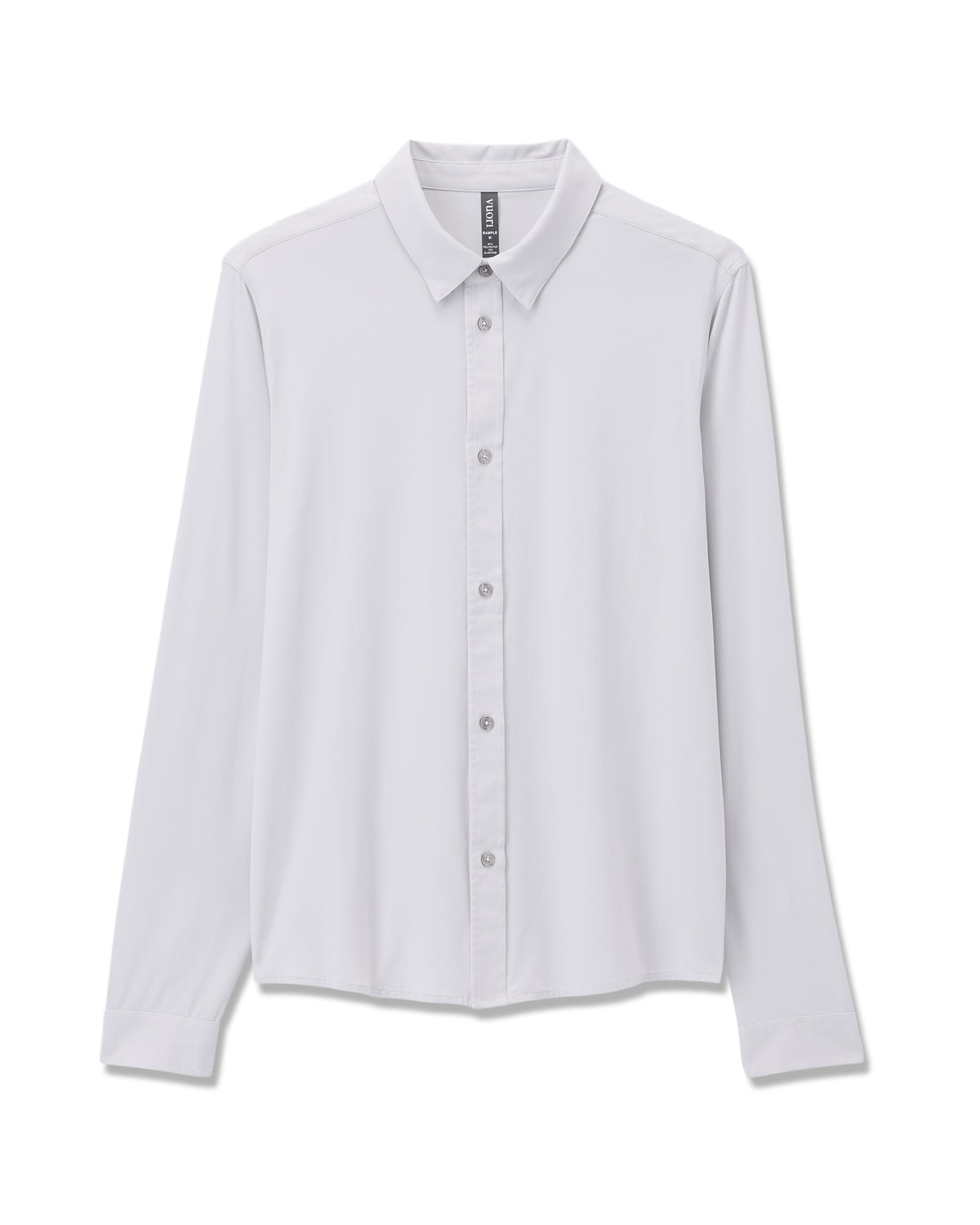 Long Sleeve TravelLite Button Down Frost Grey - Vuori