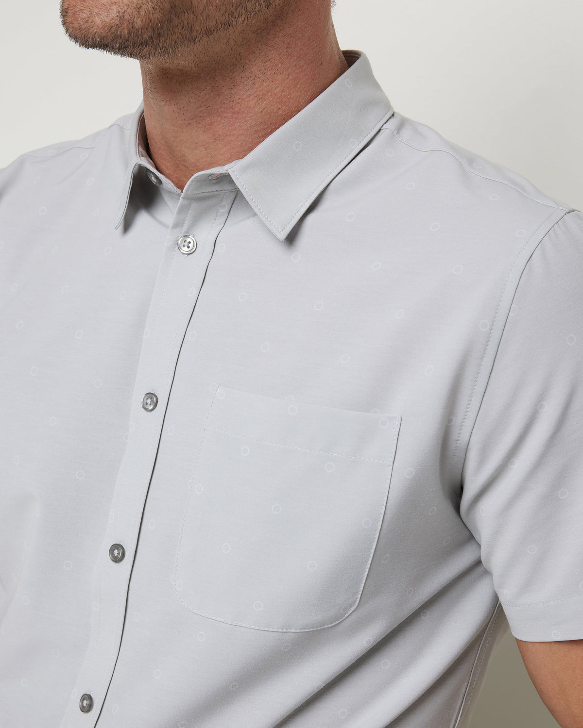 Short Sleeve Bridge Button Down Vapor Dot - Vuori