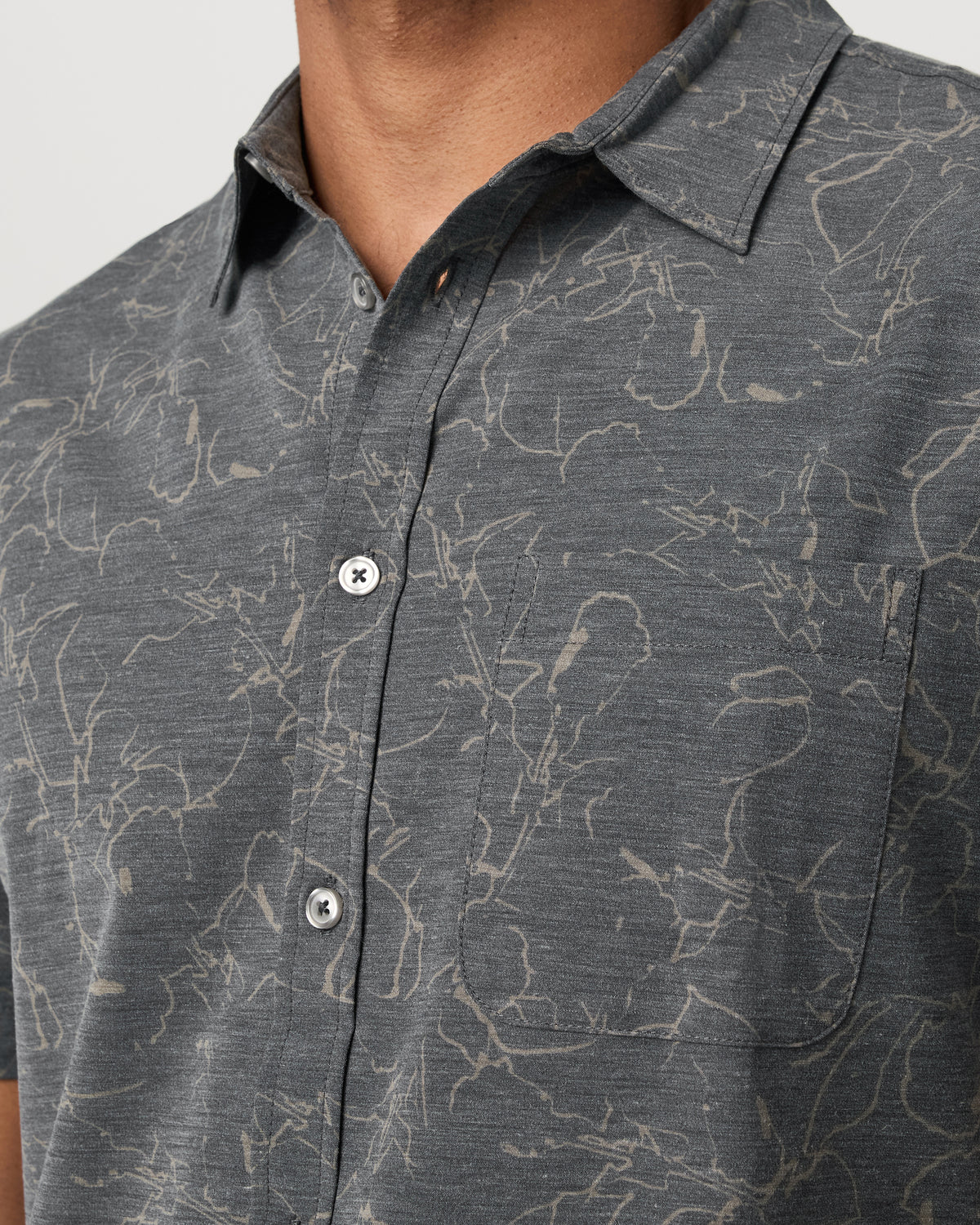 Short Sleeve Bridge Button Down Men's Root Shirt - Vuori