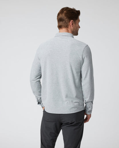 Long Sleeve Ace Button-Down Grey Button Down Shirt - Vuori