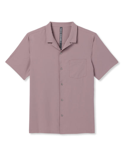 Seaport Button Down Men's Dark Umber Short Sleeve - Vuori