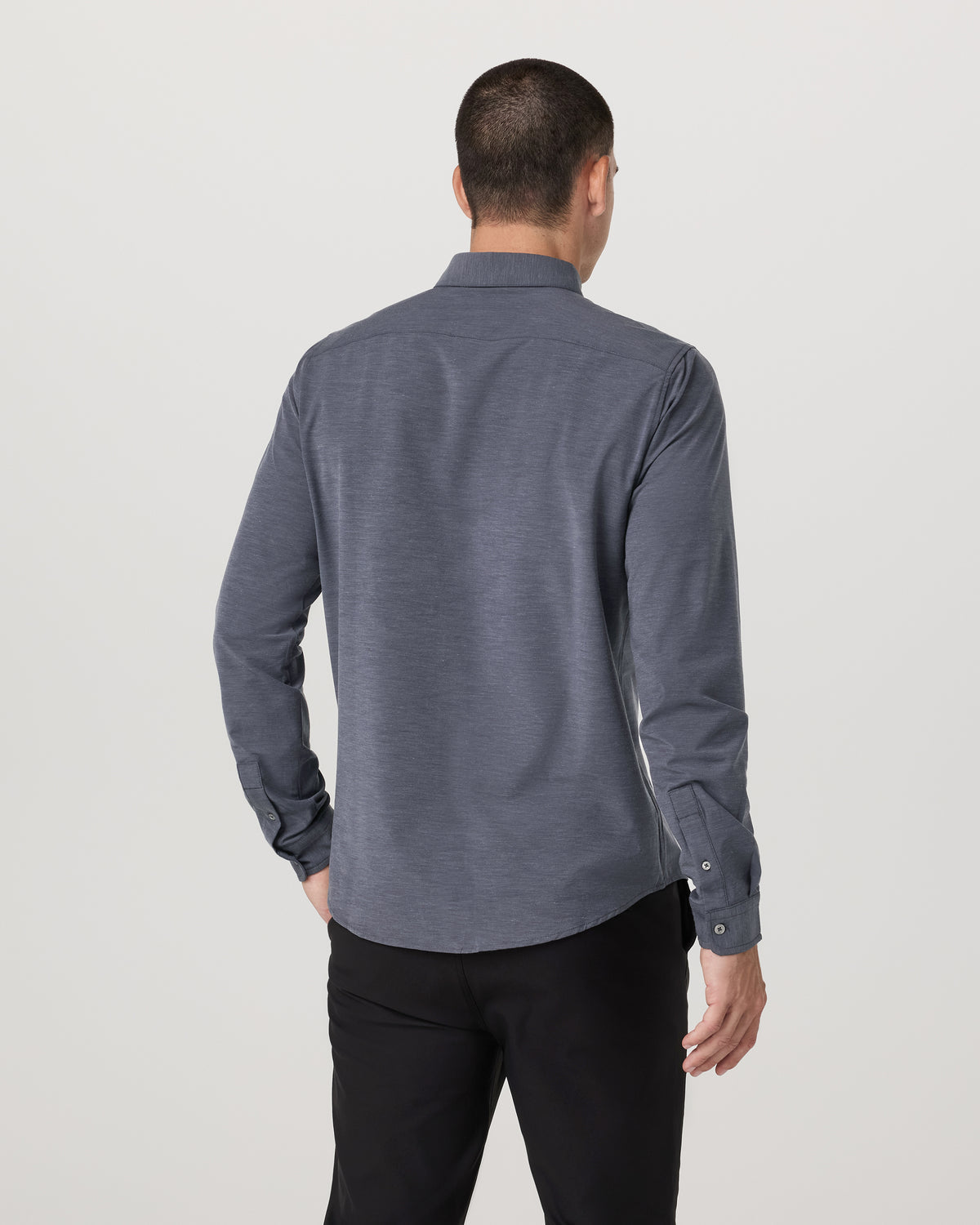 Long Sleeve Bridge Button Down Men's Moonlight Shirt - Vuori