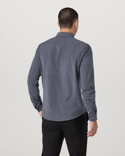 Long Sleeve Bridge Button Down Men's Moonlight Shirt - Vuori