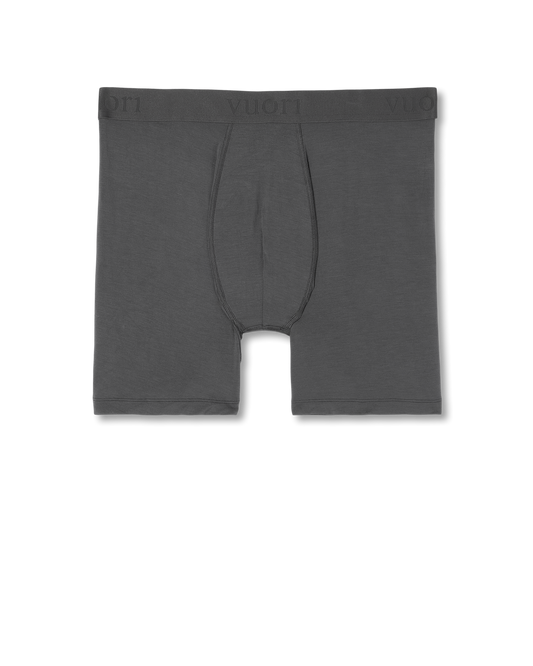 Lifestyle Boxer Brief 7" Men's Dark Pewter Boxer Briefs - Vuori