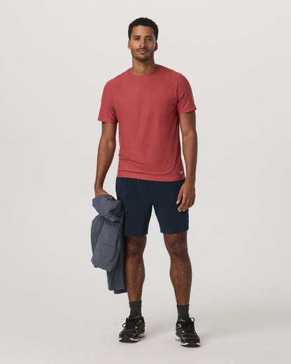 Strato Tech Tee Men's Fire Heather Performance Shirt - Vuori