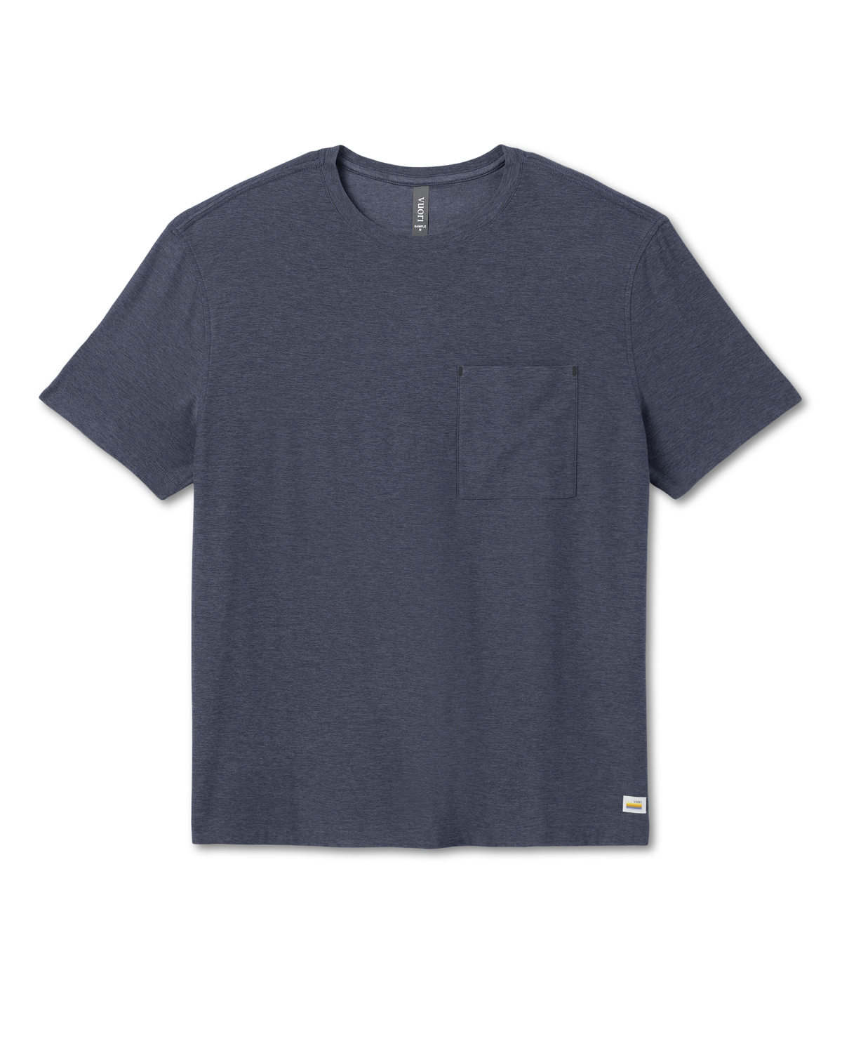 Short Sleeve Strato Pocket Tee-Relaxed Fit Dark Azure Heather - Vuori