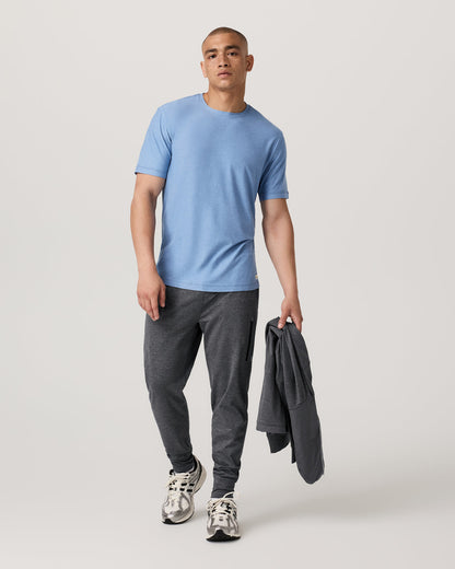 Strato Tech Tee Women's Isle Blue Heather T-Shirt - Vuori