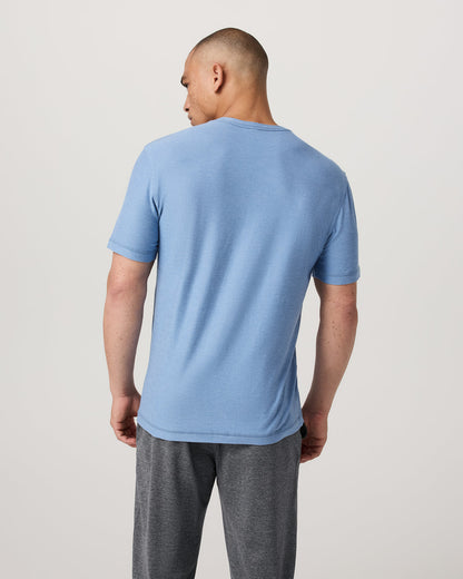 Strato Tech Tee Women's Isle Blue Heather T-Shirt - Vuori