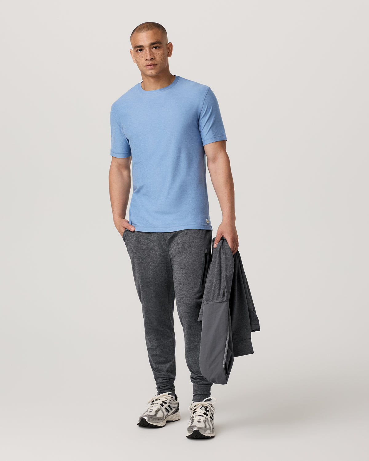 Strato Tech Tee Women's Isle Blue Heather T-Shirt - Vuori
