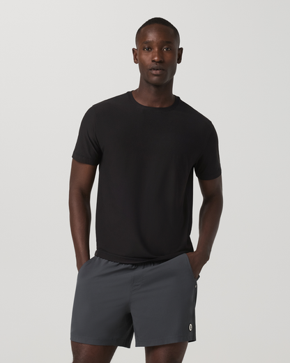 Strato Tech Tee Men's Black Quick Dry T Shirt - Vuori