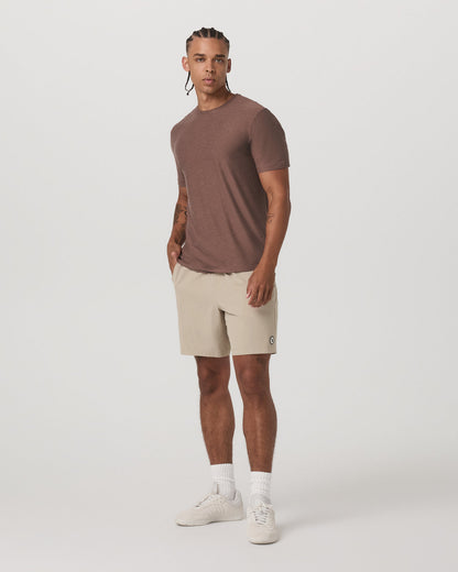 Strato Tech Tee Men's Sable Heather Performance T-Shirt - Vuori