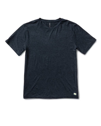 Strato Tech Tee Men's Navy Heather Blue Tee - Vuori