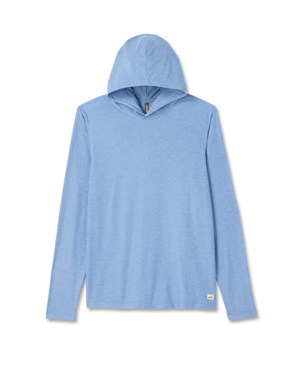 Strato Tech Hoodie Men's Isle Blue Heather Hoodie - Vuori
