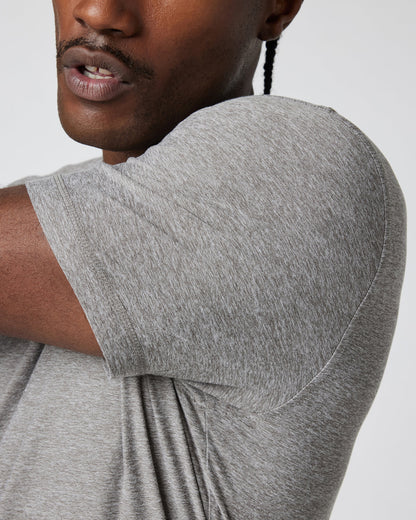 Strato Tech Tee Heather Grey Men's Tech Shirt - Vuori