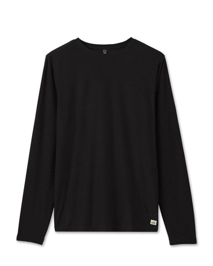 Long Sleeve Strato Tech Tee Men's Black Shirt - Vuori