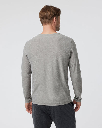 Long-Sleeve Strato Tech Tee Heather Grey Shirt - Vuori