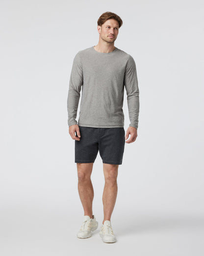 Long-Sleeve Strato Tech Tee Heather Grey Shirt - Vuori
