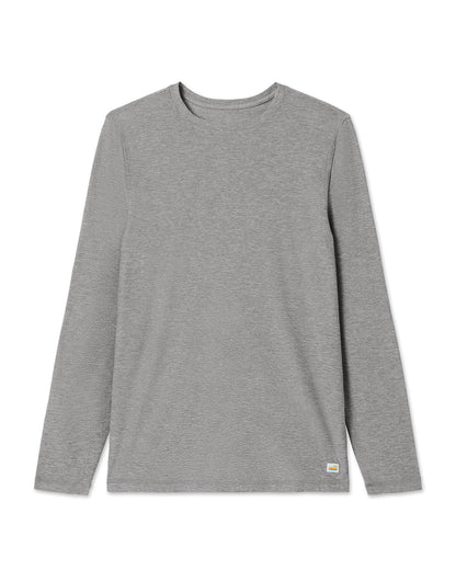 Long-Sleeve Strato Tech Tee Heather Grey Shirt - Vuori
