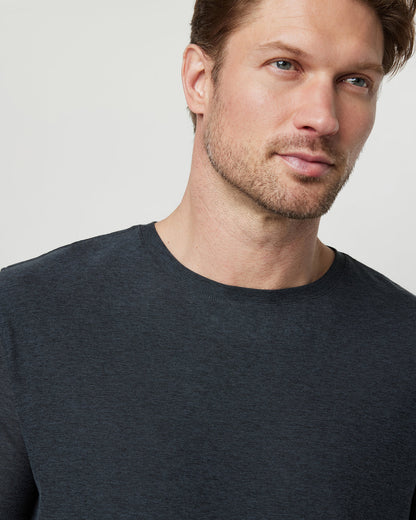 Strato Tech Tee Men's Charcoal Moisture Wicking Shirt - Vuori