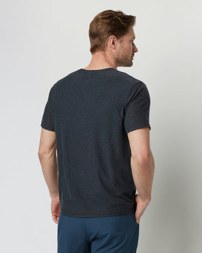 Strato Tech Tee Men's Charcoal Moisture Wicking Shirt - Vuori